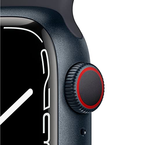 Apple Watch Series 7 (GPS + Celular, 45MM) - Caja de Aluminio Medianoche con Banda Negra Medianoche (Reacondicionado)